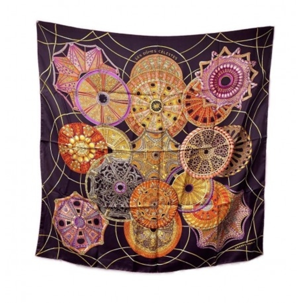 Hermes “Les Dômes Célestes” silk scarf - Picture 2 of 16